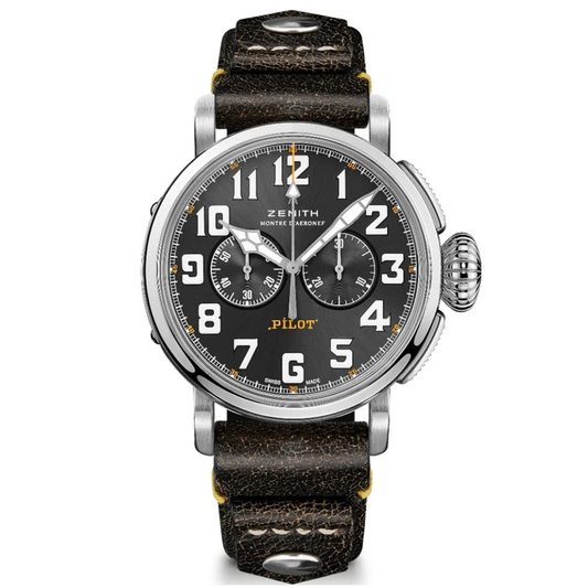 Pre-Owned ZENITH pilot Type 20 Chronograph Rescue 03.2434.4069