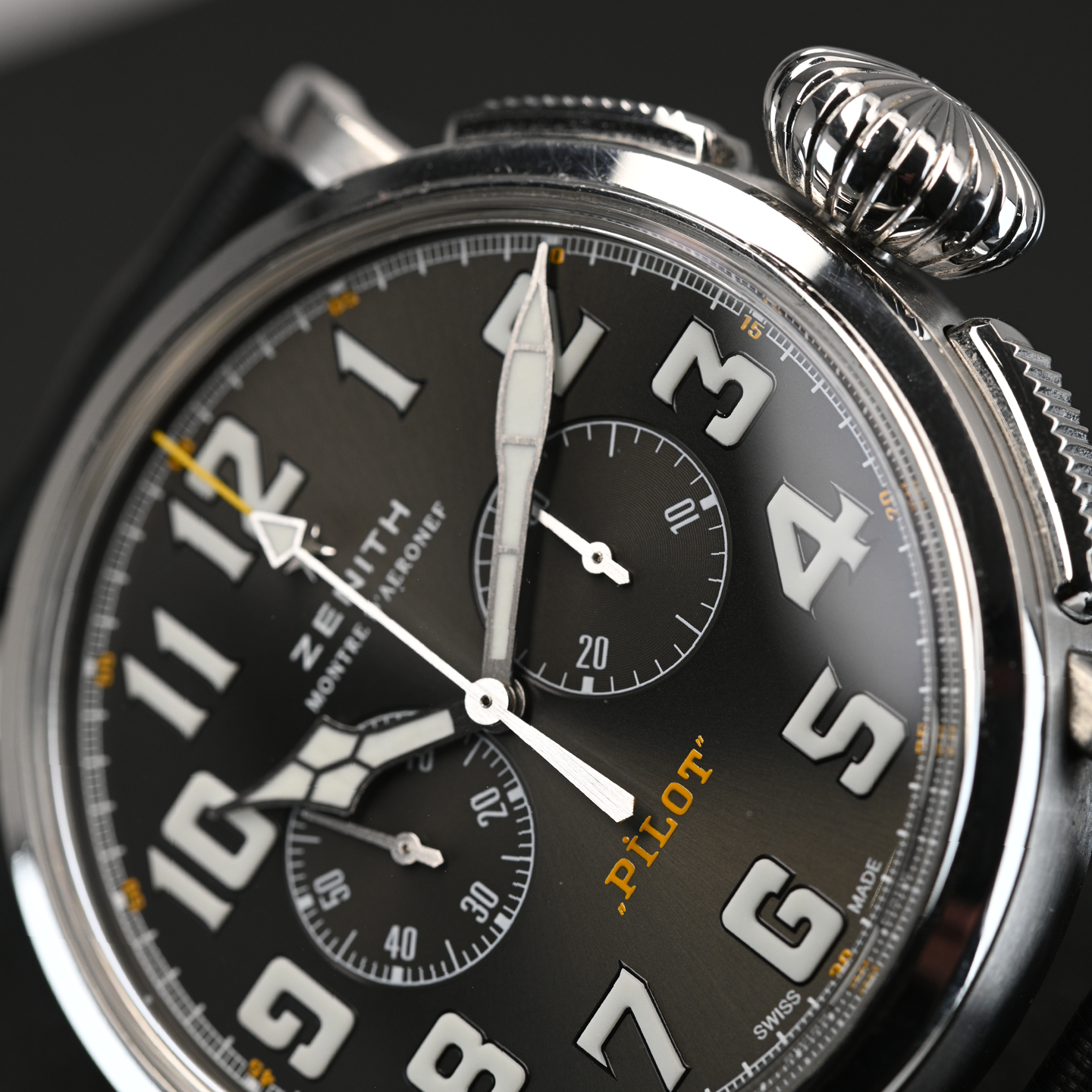 Pre-Owned ZENITH pilot Type 20 Chronograph Rescue 03.2434.4069