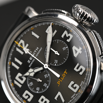 Pre-Owned ZENITH pilot Type 20 Chronograph Rescue 03.2434.4069