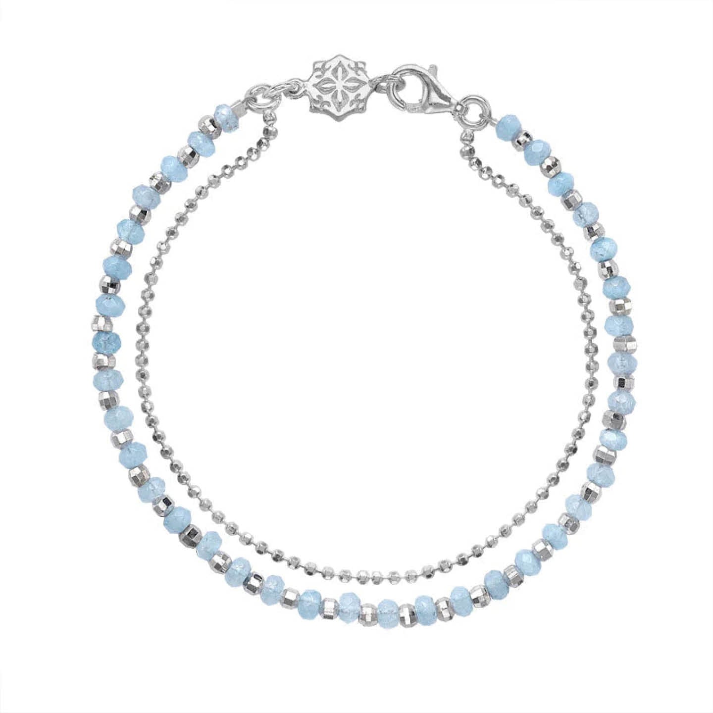Dower & Hall Aquamarine Orissa Bracelet FHCB22-S-AQUA-MED