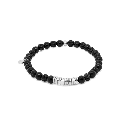 Tateossian Classic Discs Beaded Agate Large