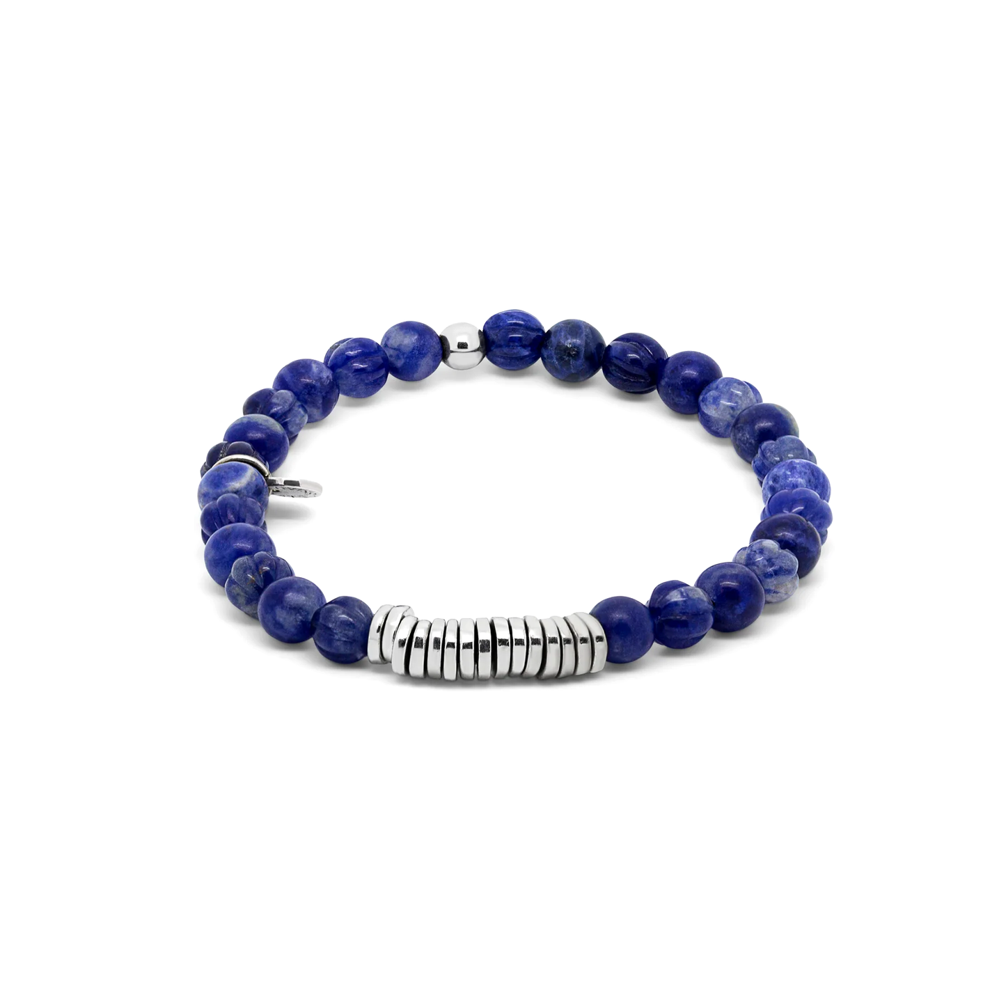 Tateossian Classic Discs Beaded Sodalite Medium