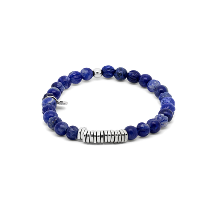 Tateossian Classic Discs Beaded Sodalite Medium