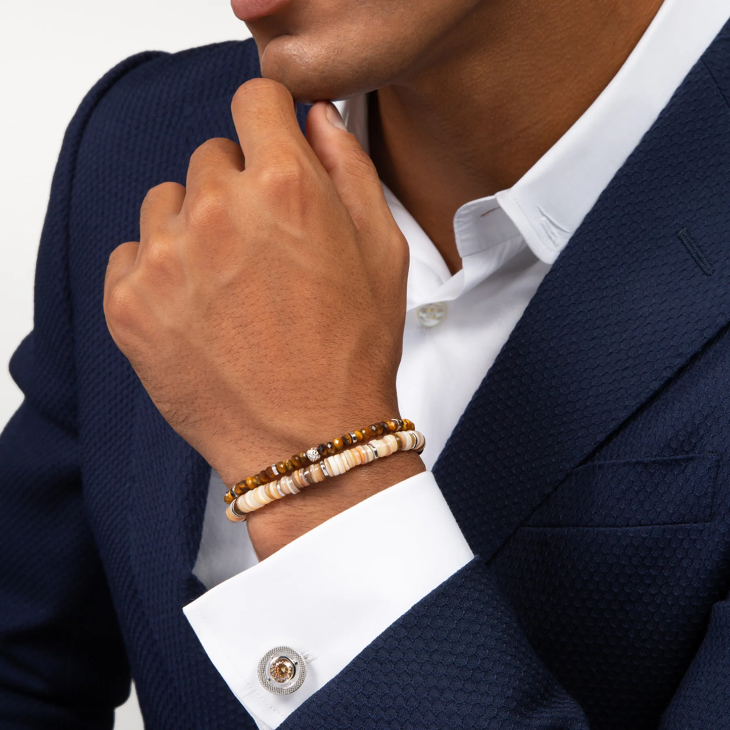 Tateossian Halo Champagne Cufflinks