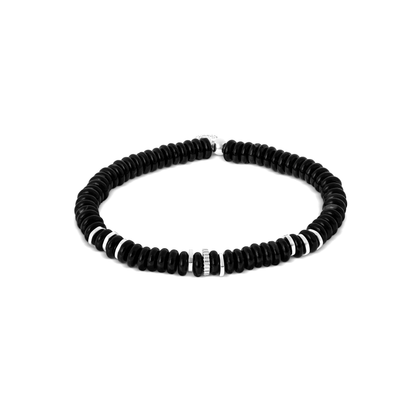 Tateossian Positano Black Agate Large