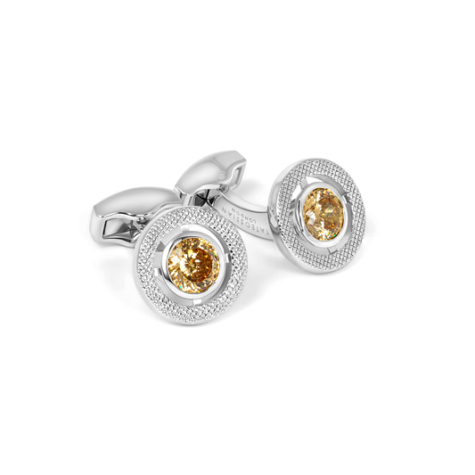 Tateossian Halo Champagne Cufflinks