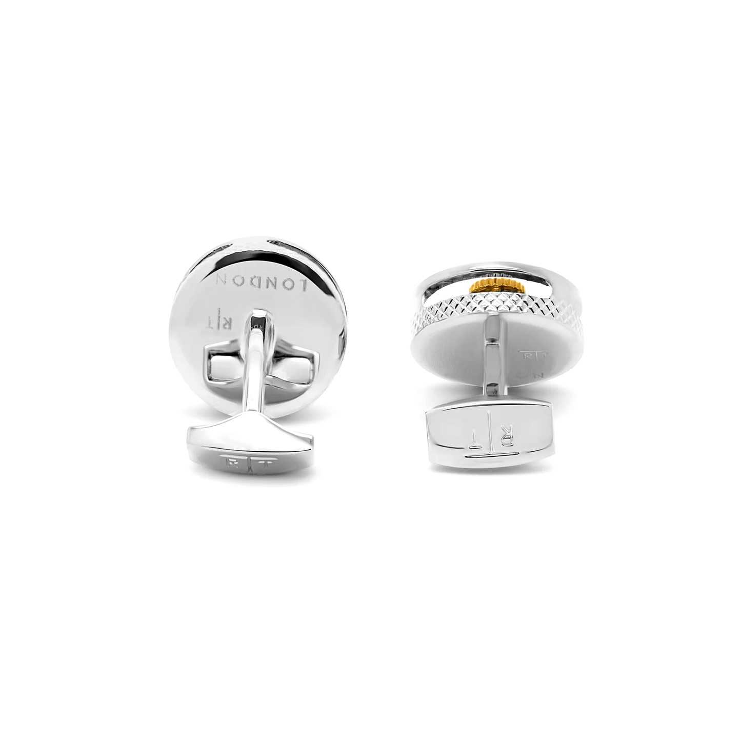 Tateossian Carbon Gear Cufflinks