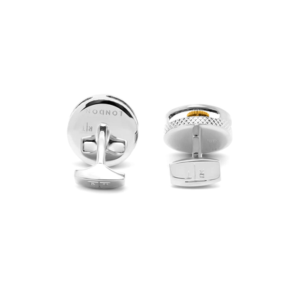 Tateossian Carbon Gear Cufflinks