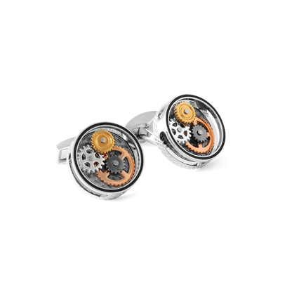 Tateossian Carbon Gear Cufflinks