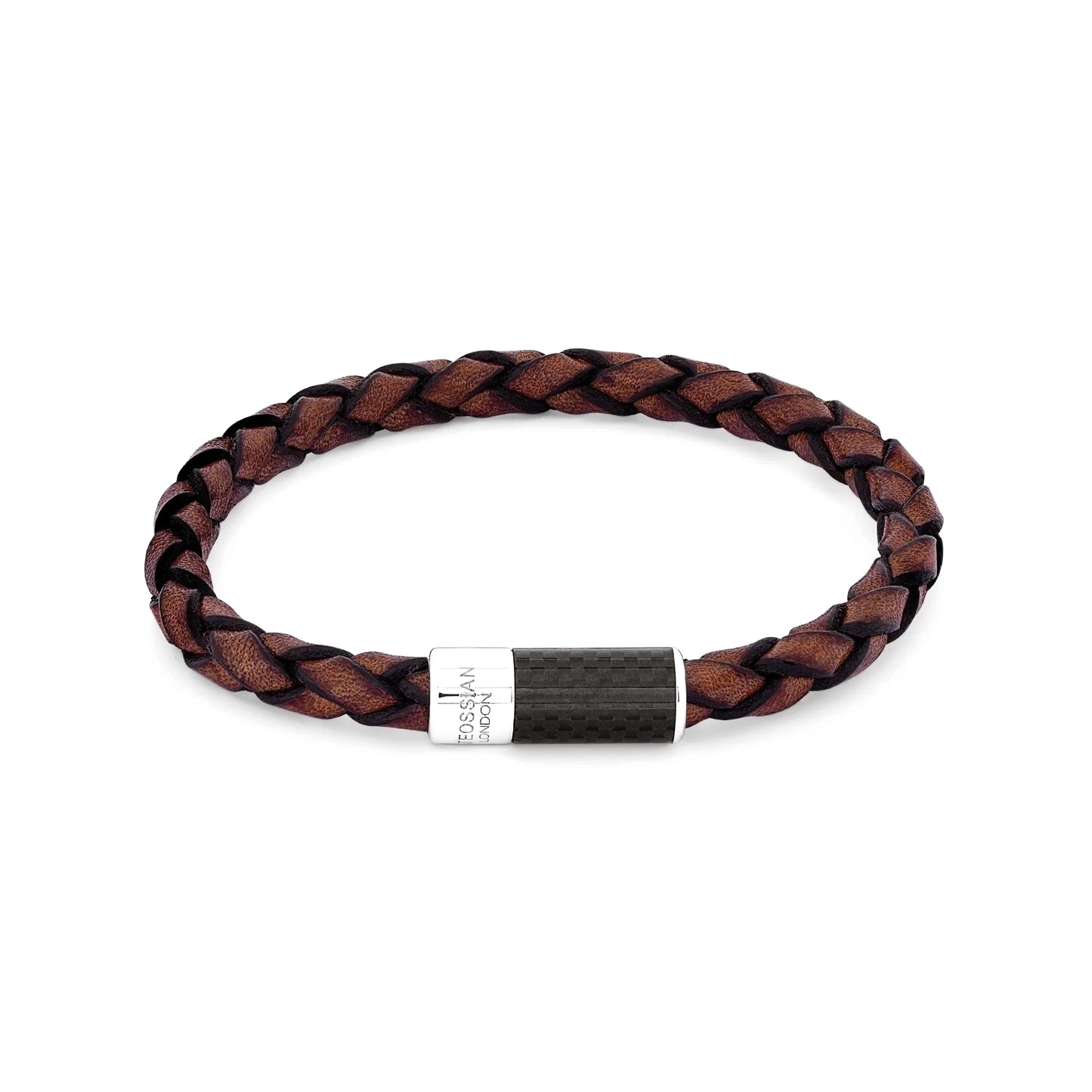Tateossian Carbon Pop Bracelet Brown Medium