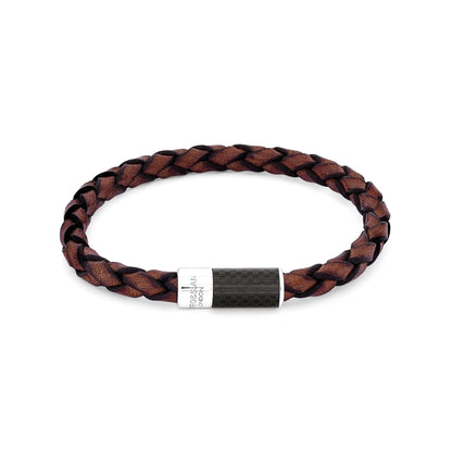 Tateossian Carbon Pop Bracelet Brown Medium