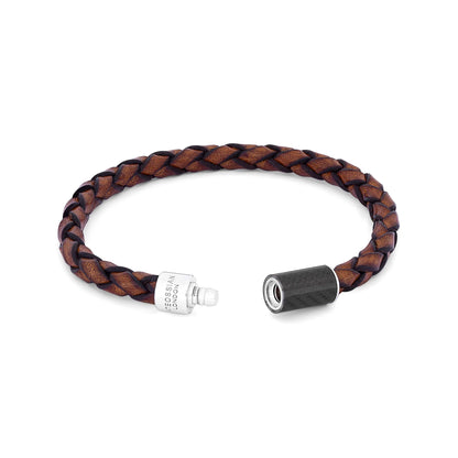 Tateossian Carbon Pop Bracelet Brown Medium