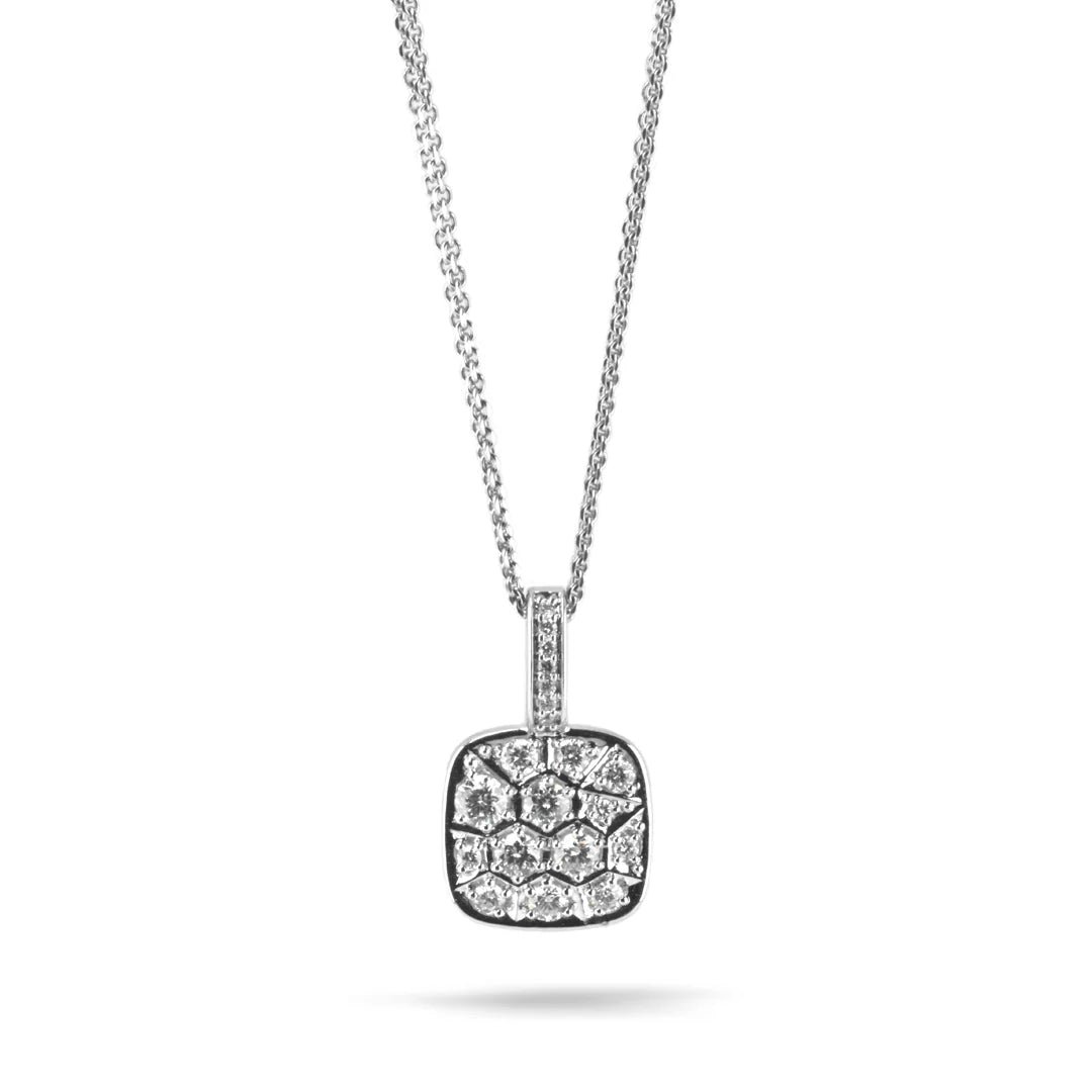 Beards Pave Diamond Necklace & Earring Set