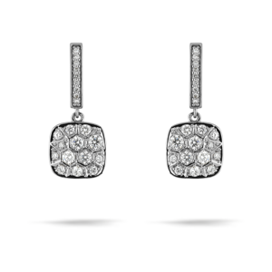 Beards Pave Diamond Drop Earrings