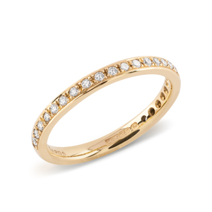 Beards 18ct Yellow Gold Diamond Half Eternity Ring