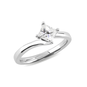 BEARDS Princess Cut Diamond ENGAGEMENT RING, 0.73ct