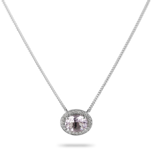BEARDS Purple Apatite and Diamond Pendant