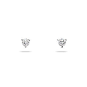 Beards Three Claw Round Brilliant Diamond Studs 0.38ct