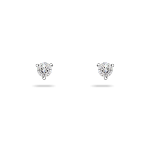 Beards Three Claw Round Brilliant Diamond Studs 0.40ct