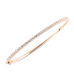 Beards 18ct Yellow Gold Diamond Bangle