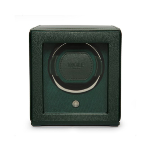 Wolf Cub Single Watch Winder Green Vegan Leather