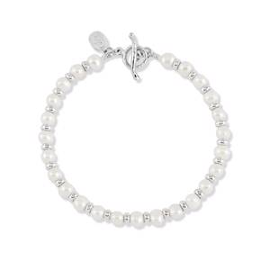 Dower & Hall Timeless White Pearl Halo Bracelet