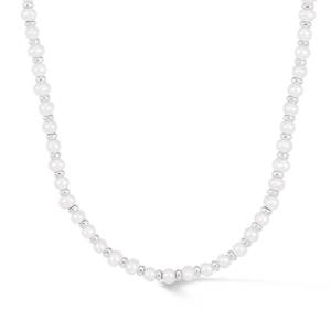 Dower & Hall Timeless White Pearl Halo Necklace