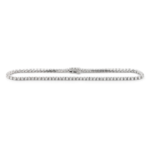 Beards Platinum Diamond Line Bracelet