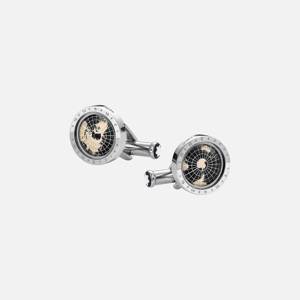 MONTBLANC 1858 GEOSPHERE CUFFLINKS BLACK