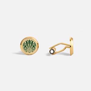 MONTBLANC CUFFLINKS MEISTERSTÜCK THE ORIGIN COLLECTION GREEN