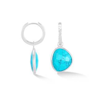 Dower & Hall Turquoise Pebble Huggie Hoops