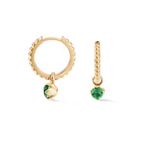 Dower & Hall Green Garnet Orissa Hoops