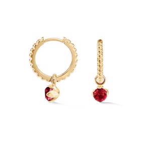 Dower & Hall Garnet Orissa Hoops