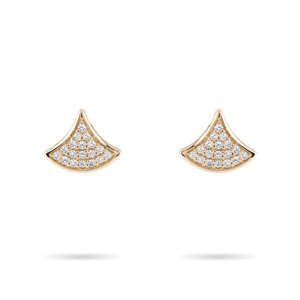 Beards Éventail Earrings 18ct Yellow Gold & Diamond