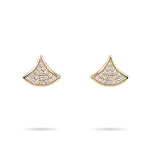Beards Éventail Earrings 18ct Yellow Gold & Diamond