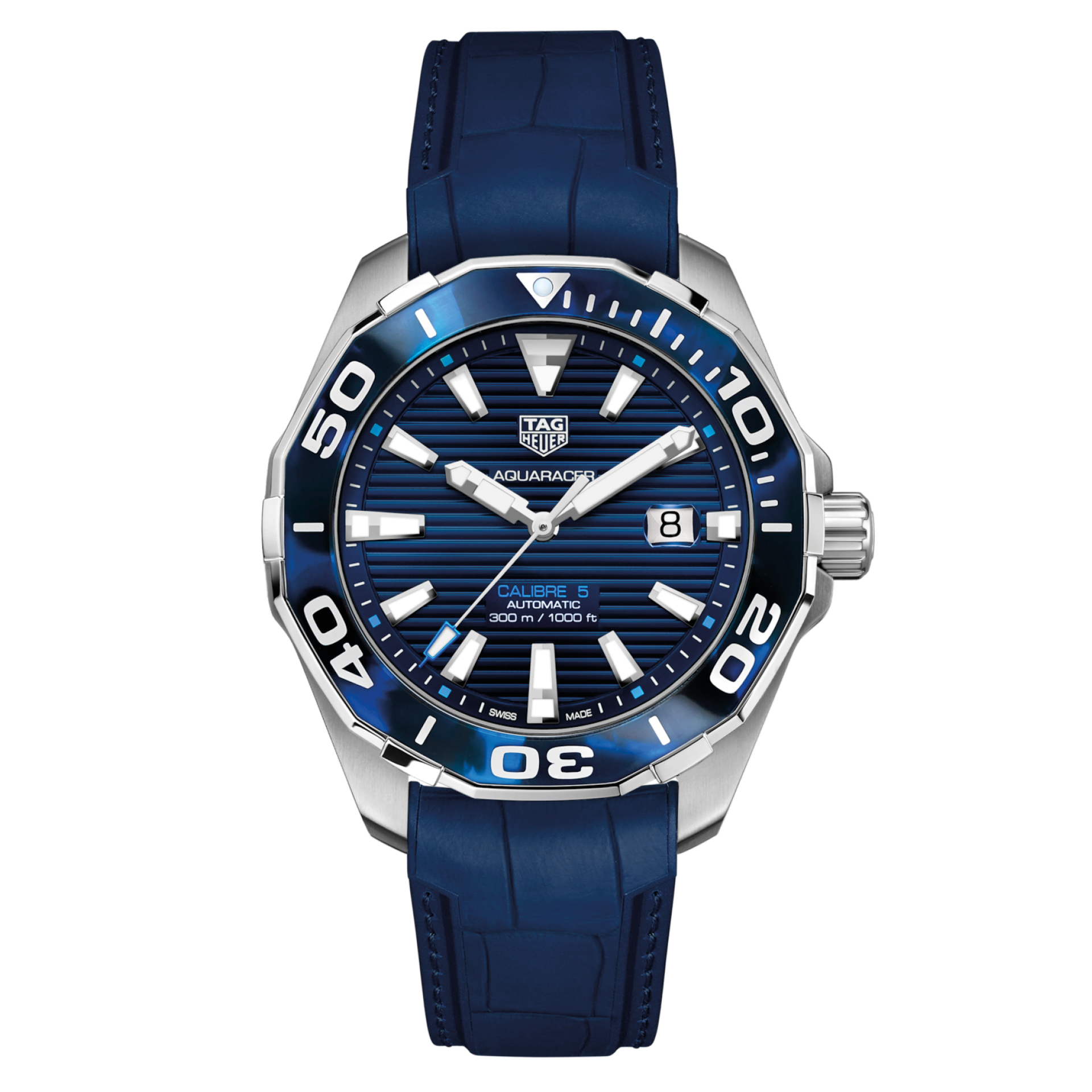 tag heuer formula 1 calibre 5 rubber strap