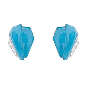 Stephen Webster CH2 Dark Turquoise Crystal Haze Cuff Earrings