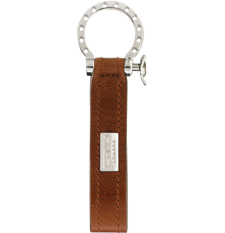 GTO London Tan Leather Key Fob GL41-2