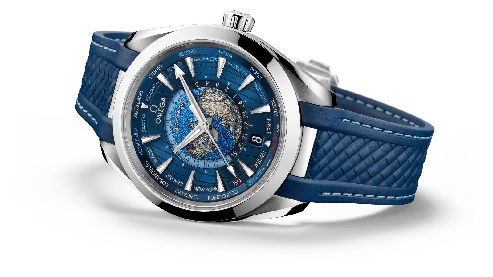 Beards Jewellers 1804 Omega Aqua Terra Worldtimer 43mm
