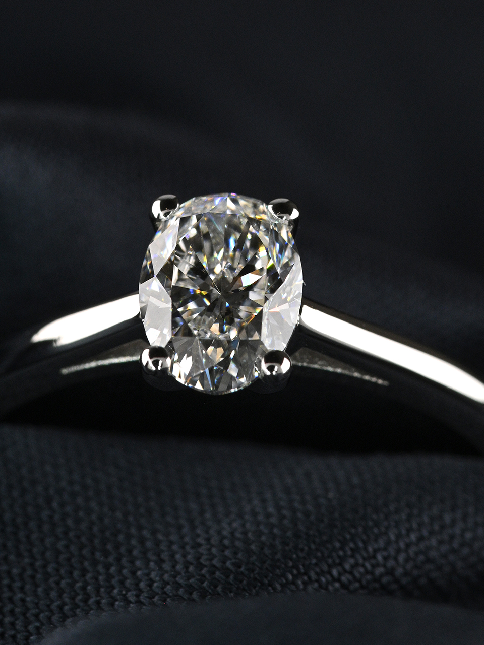 Oval Halo Diamond Solitaire Ring Cheltenham Beards Jewellers