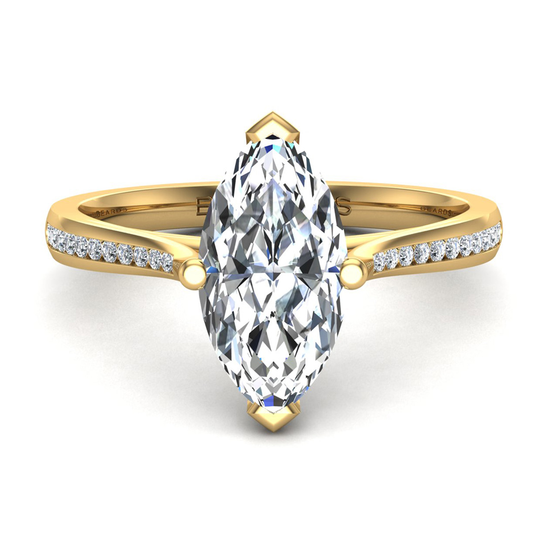 Classic Marquise + Diamond Shoulders Channel